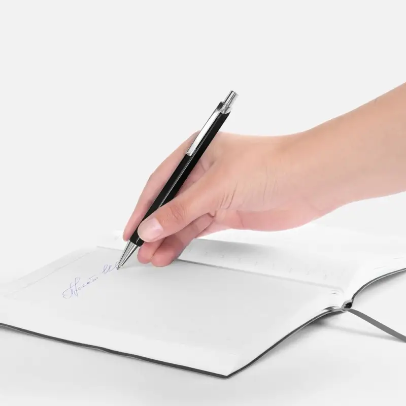 Ручка шариковая Alumno, черная Ручка шариковая Alumno, черная