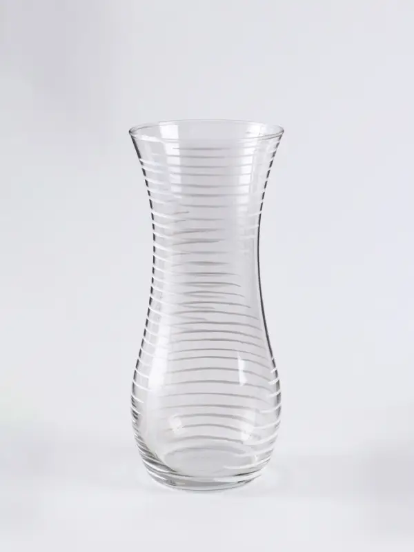 Ваза &laquo;Бриз&raquo;, дымка, h=26 см, стекло, прозрачная