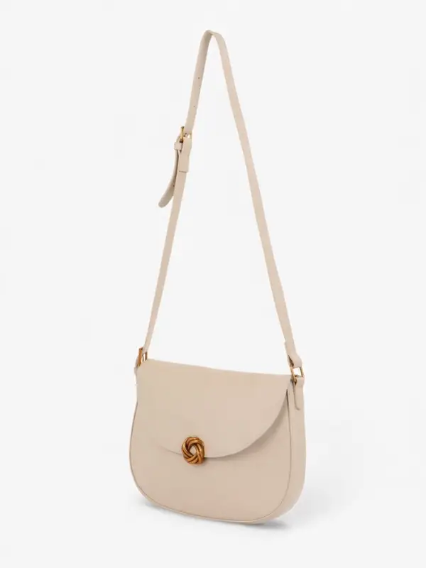 Сумка женская мессенджер TEXTURA на магните, с косметичкой, 28&times;4&times;20 см, молочная