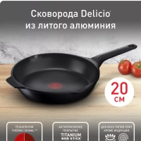 Сковорода Delicio 20 см с антипригарным покрытием