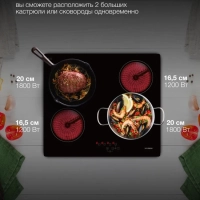 Варочная поверхность HHE 6410 BG черный