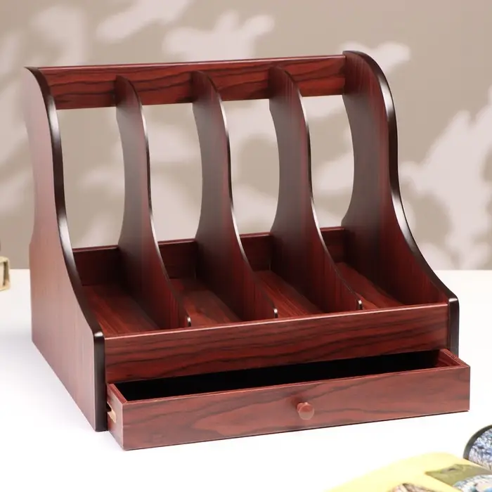 Органайзер для бумаги вертикальный, 4 секции, 32&times;27&times;31 см