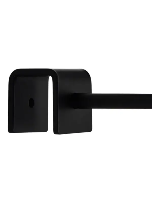 Подвес для кашпо навесной d=10 см, (забор, перила, козырьки) (зацеп 20 мм / 25 мм) черный