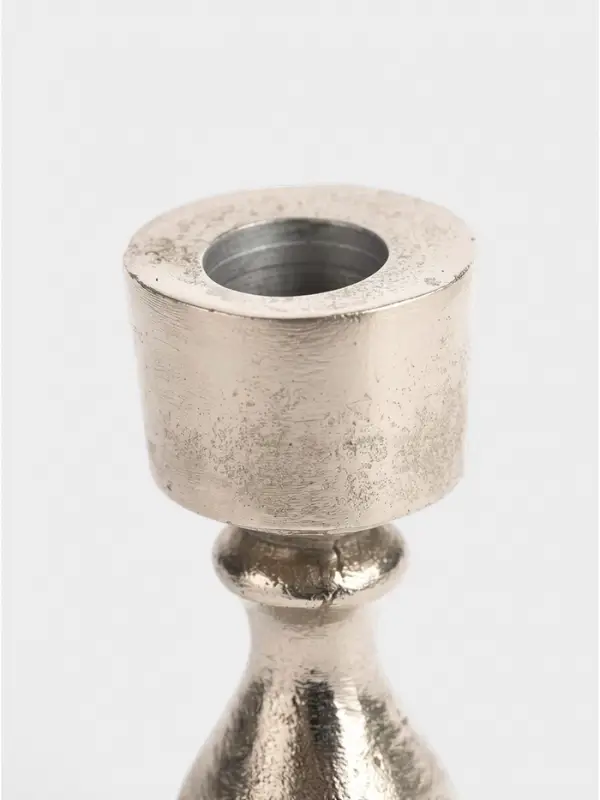 Подсвечник &laquo;Ферзь&raquo;, 13 см, алюминий, серебро