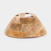 Салатник &laquo;Черепаха и цветы&raquo;, 23&times;23&times;10.5 см, дерево манго