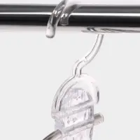 Вешалка для брюк многоуровневая, трансформер, 30.5&times;32&times;7.5, 5 уровней, прозрачная