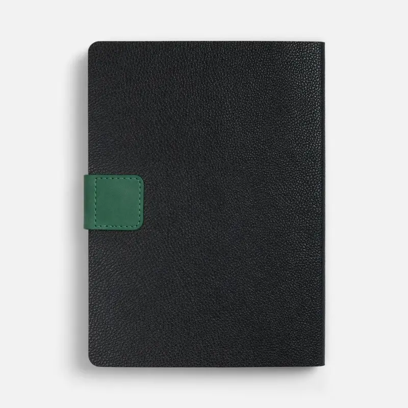 Ежедневник Boom, недатированный, черный с зеленым Ежедневник Boom, недатированный, черный с зеленым