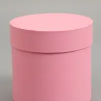 Набор шляпных подарочных коробок 5 в 1, пурпурный, 23&times;23-15&times;15 см