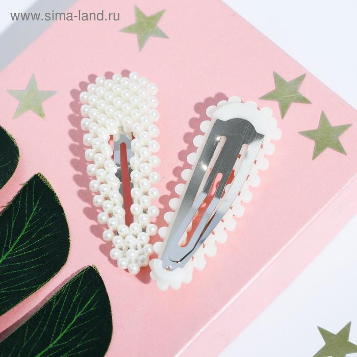 Заколки для волос «Будь стильной кисой», 2 шт, 7 х 2,5 см Заколки для волос «Будь стильной кисой», 2 шт, 7 х 2,5 см