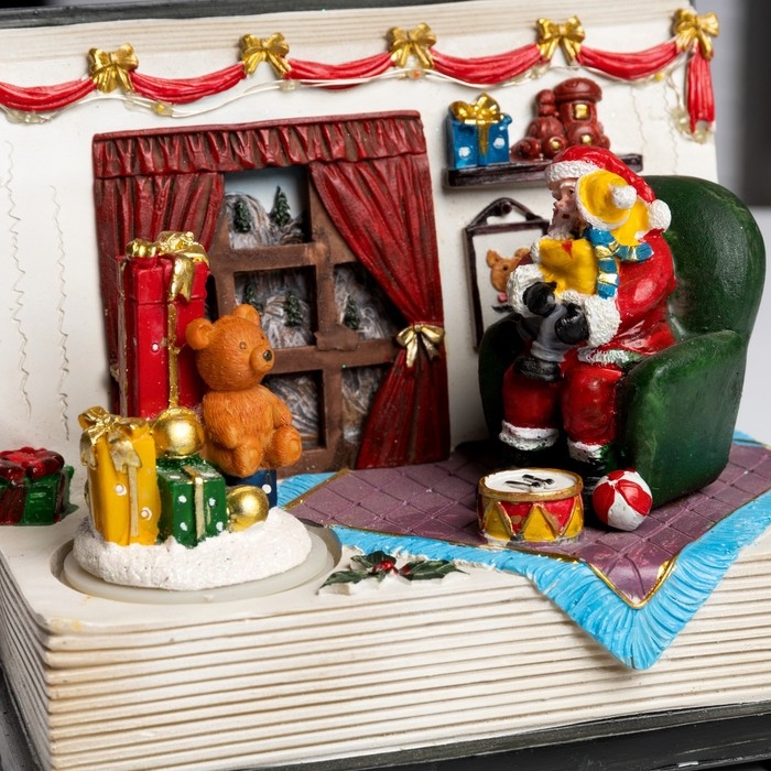 Светодиодная фигура «Праздничный вечер» 19 × 15 × 12 см, полистоун, батарейки ААх3 (не в комплекте), USB, свечение мульти Светодиодная фигура «Праздничный вечер» 19 × 15 × 12 см, полистоун, батарейки ААх3 (не в комплекте), USB, свечение мульти