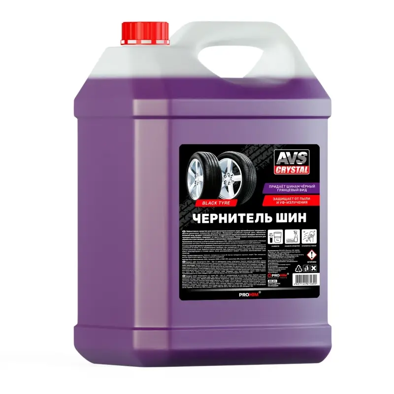 Чернитель шин BLACK TYRE (концентрат) 5 л AVS AVK-615