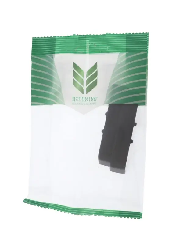 Соединитель для плинтуса &laquo;Деконика&raquo;, 70 мм, 2 штуки, цвет 007 чёрный