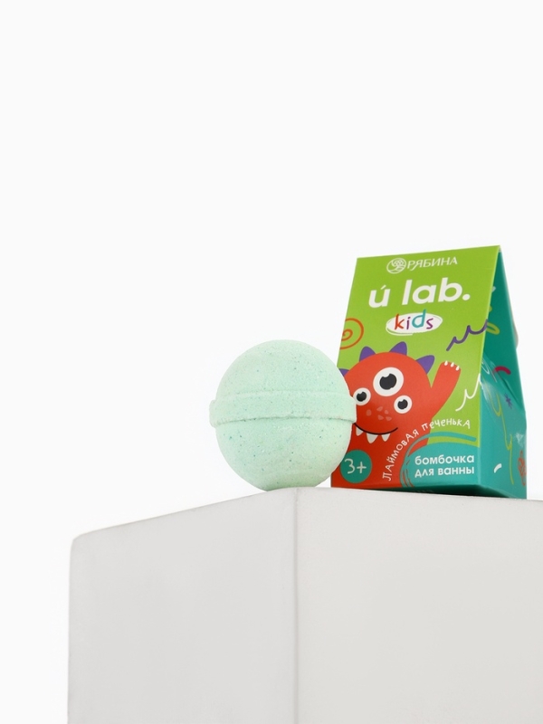 Детский бурлящий шар «Монстрики», аромат лаймовая печенька 40 г, URAL LAB Детский бурлящий шар «Монстрики», аромат лаймовая печенька 40 г, URAL LAB