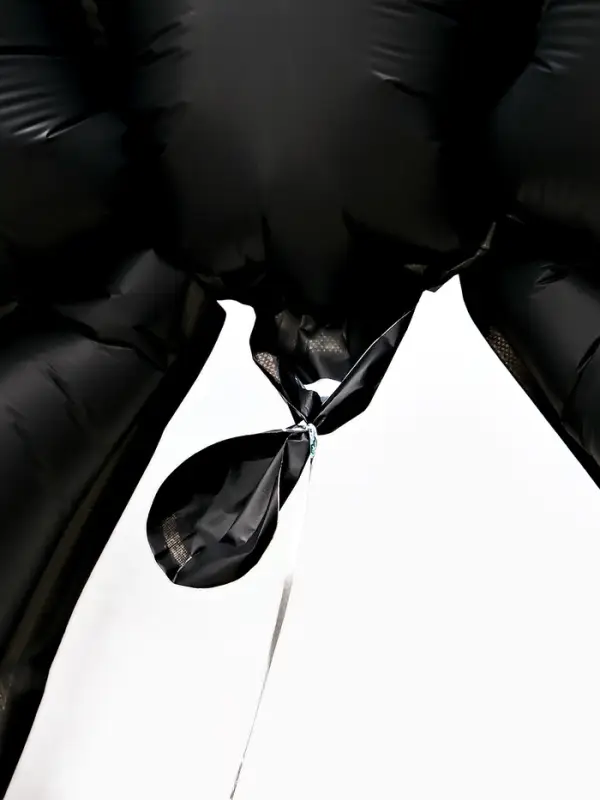 Воздушный шар фольгированный 39" "Бант" цвет черный