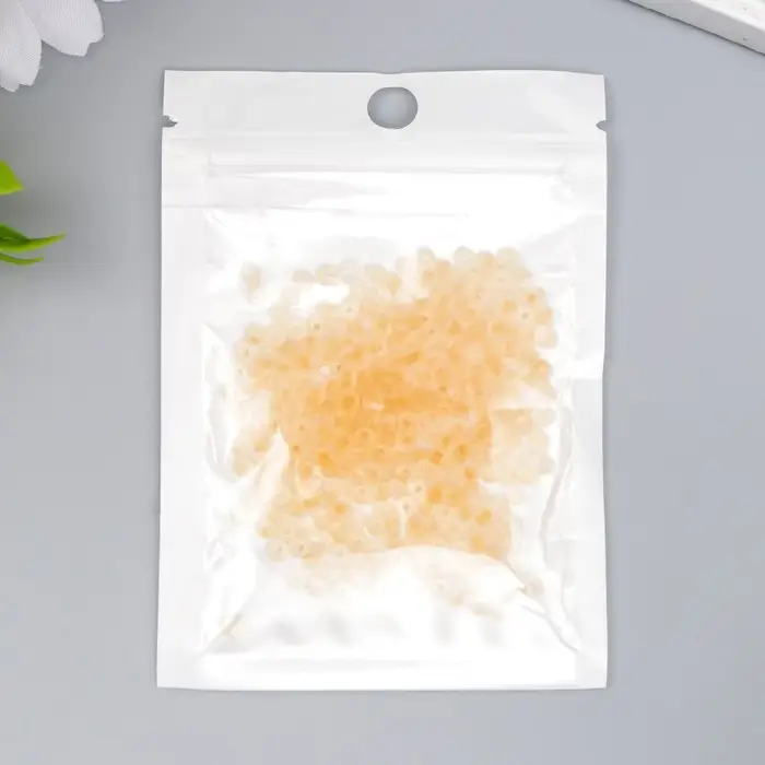 Бисер стекло 8/0  Бисер стекло 8/0 "Матовый полупрозрачный. Икра" 10 гр