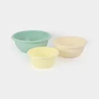 Набор мисок SparkPlast, 3 шт.: 1.2 л; 2.1 л; 3.2 л, пластик, МИКС