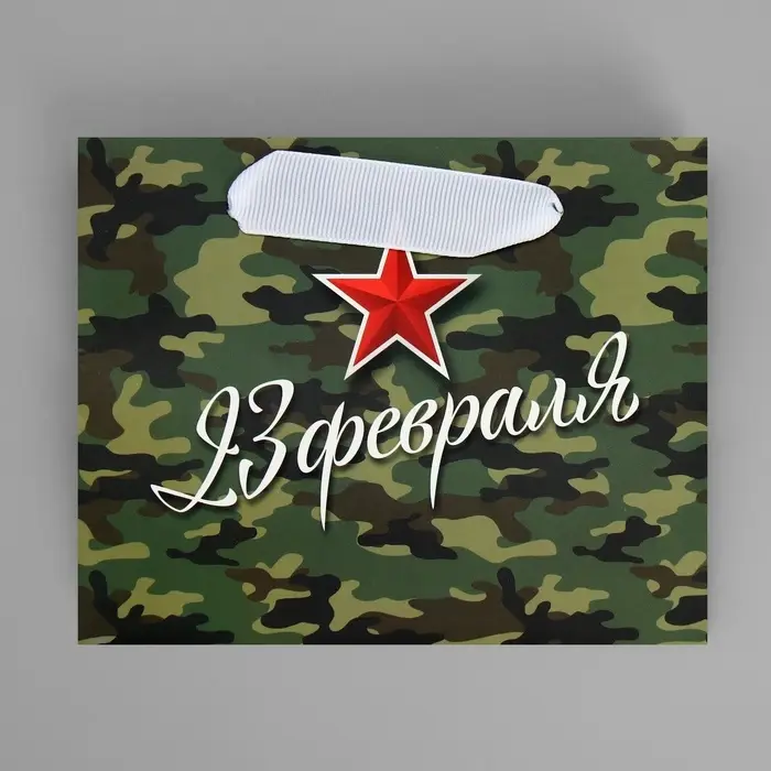 Пакет подарочный ламинированный, упаковка, «С 23 февраля», S 15 х 12 х 5.5 см Пакет подарочный ламинированный, упаковка, «С 23 февраля», S 15 х 12 х 5.5 см