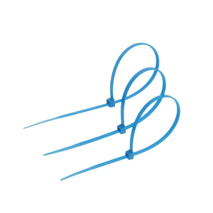 Хомут нейлоновый для стяжки, ТУНДРА, 3.6×200 мм, синий, 25 шт.