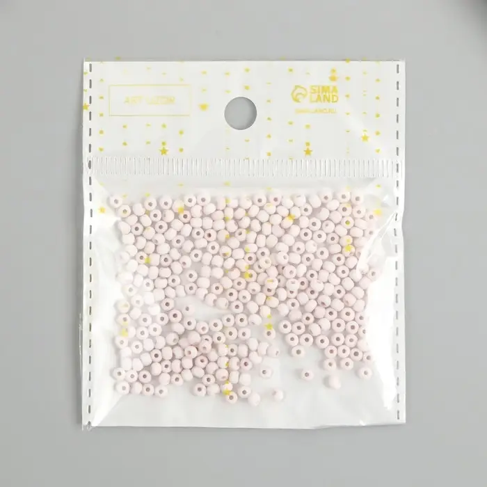 Бисер стекло 8/0  Бисер стекло 8/0 "Маршмеллоу. Матовый. Серо-фиолетовый" 10 гр