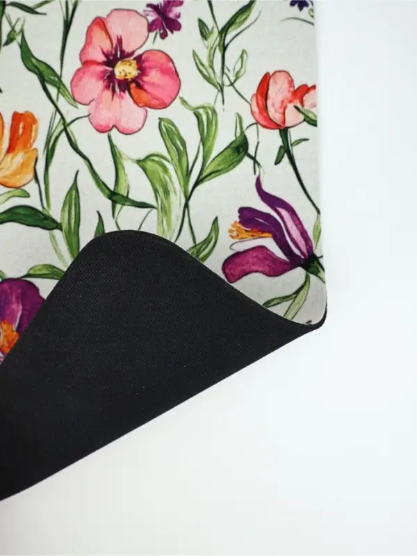 Коврик для сушки посуды впитывающий  Коврик для сушки посуды впитывающий "Цветы", 30 х 40 см