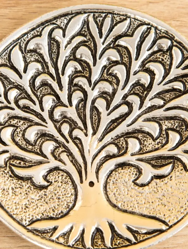 Подставка под благовония  Подставка под благовония "Священное дерево" алюминий 10,5 см