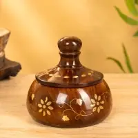 Сахарница "Ассорти" 12х12х10 см, дерево шишам Сахарница "Ассорти" 12х12х10 см, дерево шишам