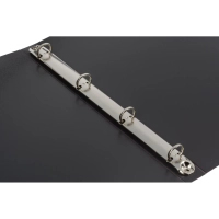 Папка на 4-х кольцах Комус,25 мм, сиреневая, с карманом СD/визитки