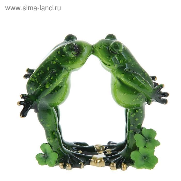 Сувенир полистоун Сувенир полистоун "Лягушки-поцелуйчик" 6х11х12 см