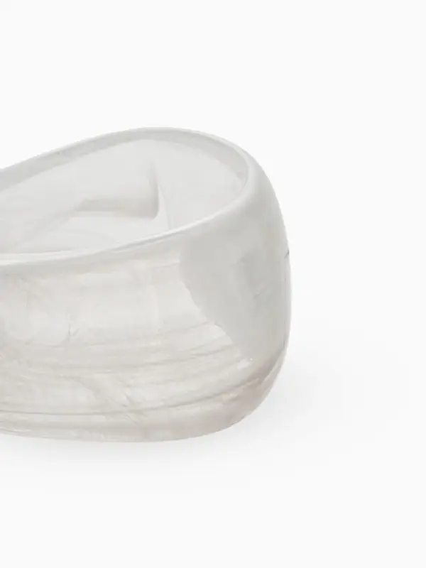 Браслет манжета &laquo;Тренд&raquo;, d=7.5 см, широкий, акрил, белый