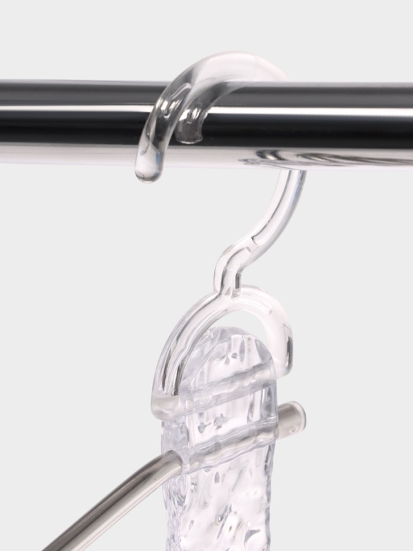 Вешалка для брюк многоуровневая, трансформер, 30,5х32х7,5, 5 уровней, прозрачная Вешалка для брюк многоуровневая, трансформер, 30,5х32х7,5, 5 уровней, прозрачная