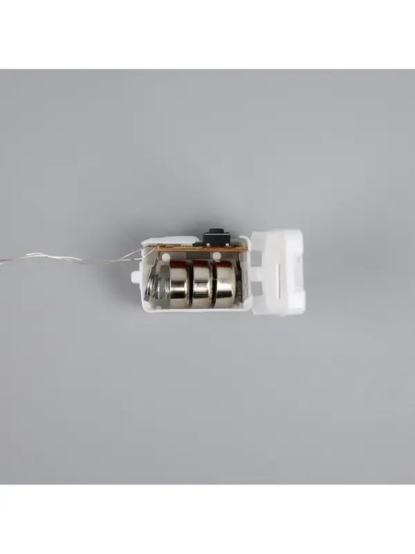 Гирлянда &laquo;Нить&raquo; 1 м роса. IP20, нить серебристая, 10 LED, 4.6 В, AG13&times;3 (в комплекте), 3 режима, свечение синее