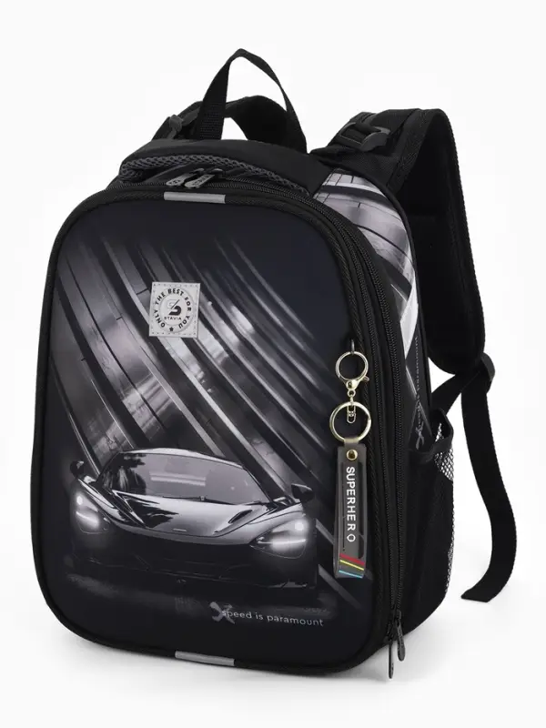 Рюкзак школьный для девочки &laquo;Скорость&raquo;, Stavia, эргономичная спинка, 30&times;16&times;38 см, чёрный