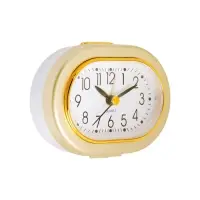 Будильник &laquo;Кантик&raquo; с подсветкой, 10&times;7.5 см, от батарейки АА, золотой