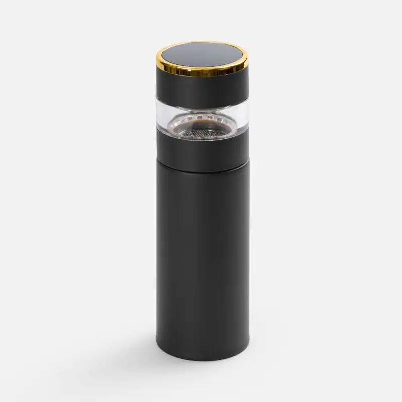 Смарт-бутылка с инфьюзером Thermory, черная Смарт-бутылка с инфьюзером Thermory, черная