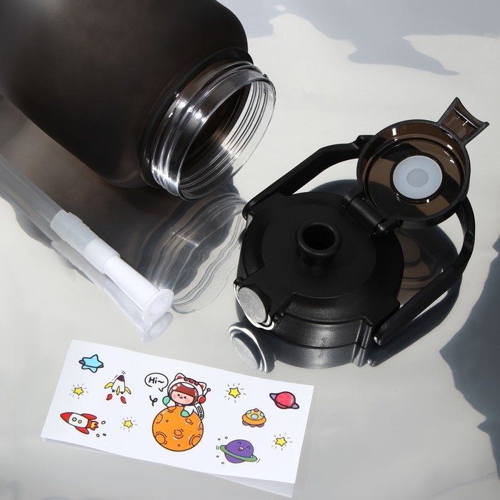 Бутылка для воды с наклейками «Сила духа», 2,25 л Бутылка для воды с наклейками «Сила духа», 2,25 л