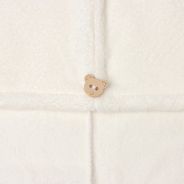 Чалма для сушки волос Этель, цв. молочный, 65*25 см, 100% п/э, 280 г/м2 Чалма для сушки волос Этель, цв. молочный, 65*25 см, 100% п/э, 280 г/м2