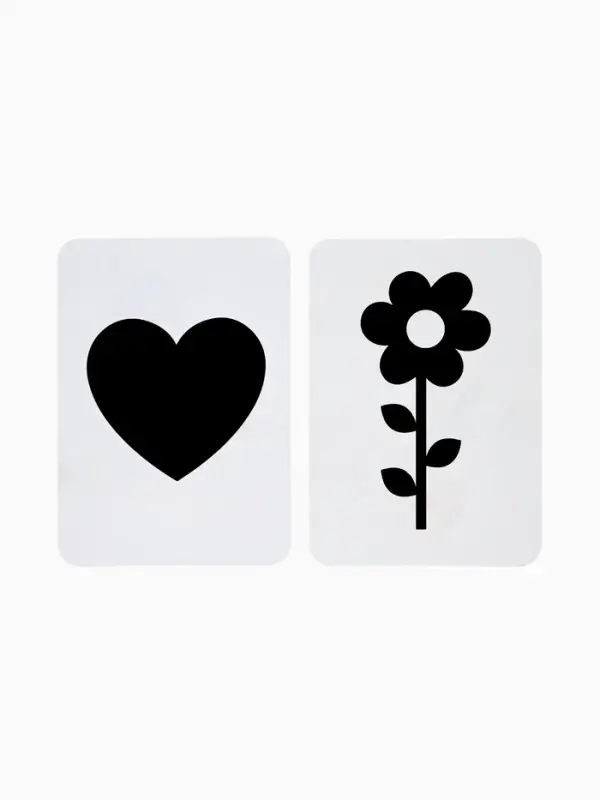Двухсторонние карточки для фотосессий, развивающие чёрно-белые картинки, 18 штук, 14&times;10 см, Дисней