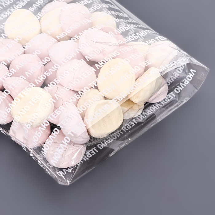 Пакет фасовочный БОПП, с донной складкой, Пакет фасовочный БОПП, с донной складкой, "Признание" 20*35 см набор 50 шт