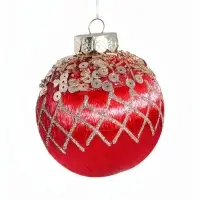 Ёлочные шары &laquo;Эйден&raquo;, d=8 см, набор 6 шт., красные