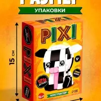 Конструктор блочный &laquo;PIXI. Коровка&raquo;, животные, мини блоки, 126 деталей