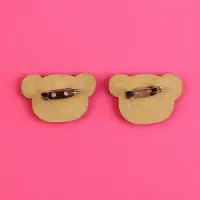 Значки деревянные, неразлучники «Любовь это когда», 2 шт., 8 х 12 см.
