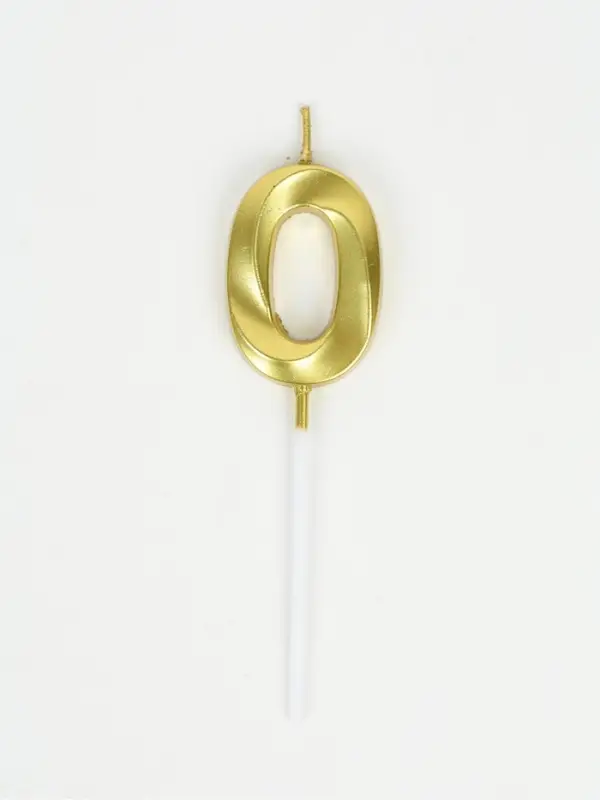Свеча для торта, цифра &laquo;0&raquo;, 11.5&times;2.3 см