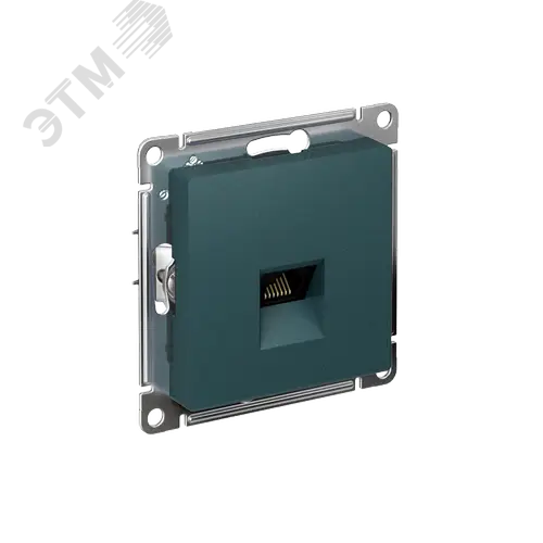 Розетка ATLASDESIGN компьютерная RJ45 механизм изумруд
