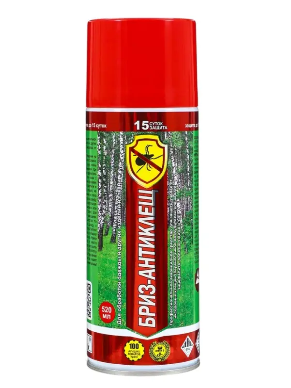 Аэрозоль для защиты от клещей &laquo;Бриз-Антиклещ&raquo;, 520 мл