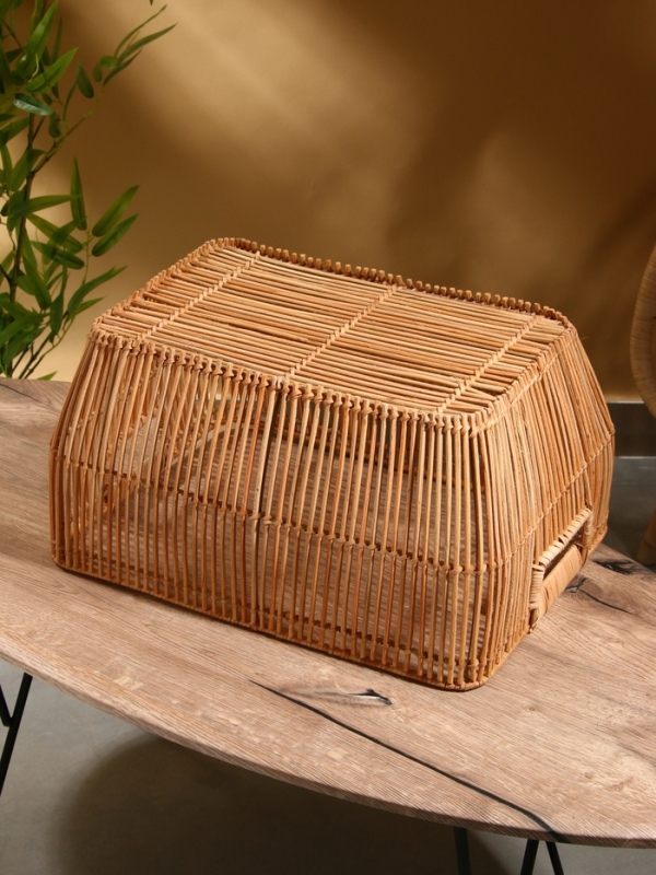 Корзина для белья, 51х38х25 см, ротанг