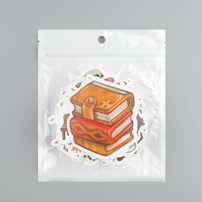 Наклейки пластик Наклейки пластик "Букеты" набор 60 шт 10х12 см