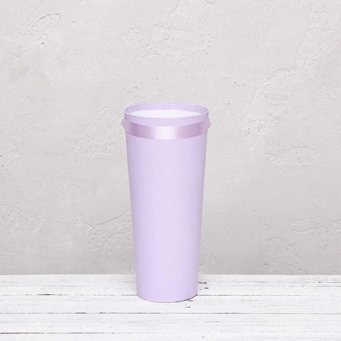 Переноска конус под цветы, светло-сиреневый 10 х 14 х 30 см Переноска конус под цветы, светло-сиреневый 10 х 14 х 30 см