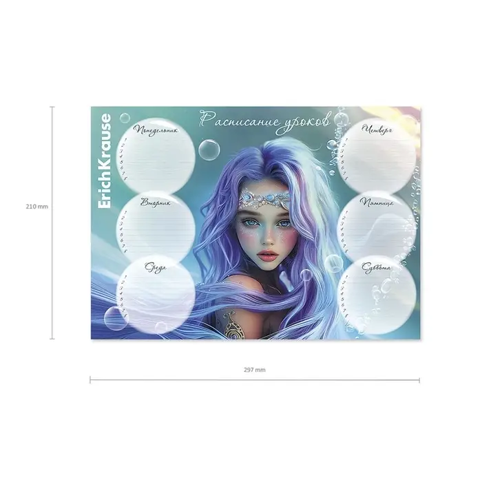 Расписание уроков A4, ErichKrause Aquamarine