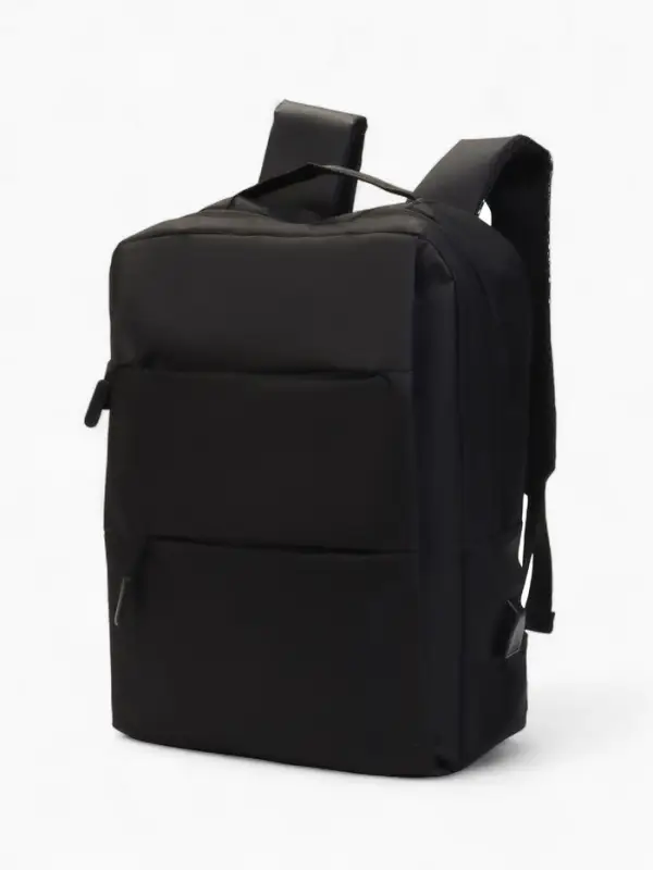 Рюкзак городской на молнии, с USB, 4 кармана, размер 30&times;12&times;43 см, чёрный