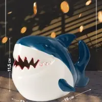 Копилка для денег &laquo;Акулёнок&raquo;, керамика, 12.6&times;19&times;11.5 см